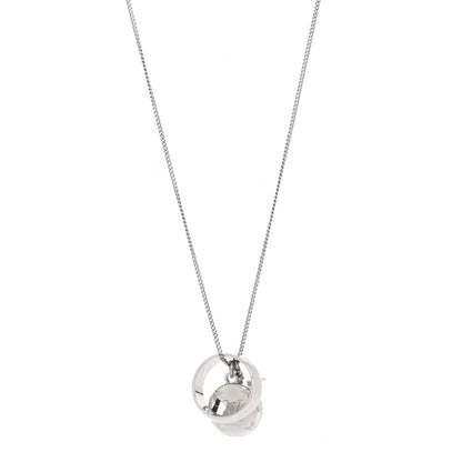 Louis Vuitton Zamac Palladium Monogram Charms Necklace Silver 1 of 7