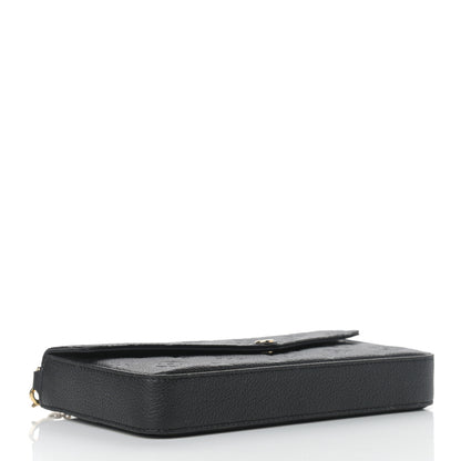 Louis Vuitton Empreinte Pochette Felicie Chain Wallet Black 4 of 8