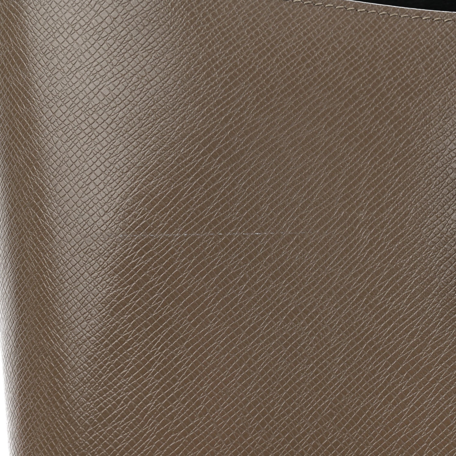 Saint Laurent Grained Calfskin Large Shopping Tote Warm Taupe Black 12 of 12