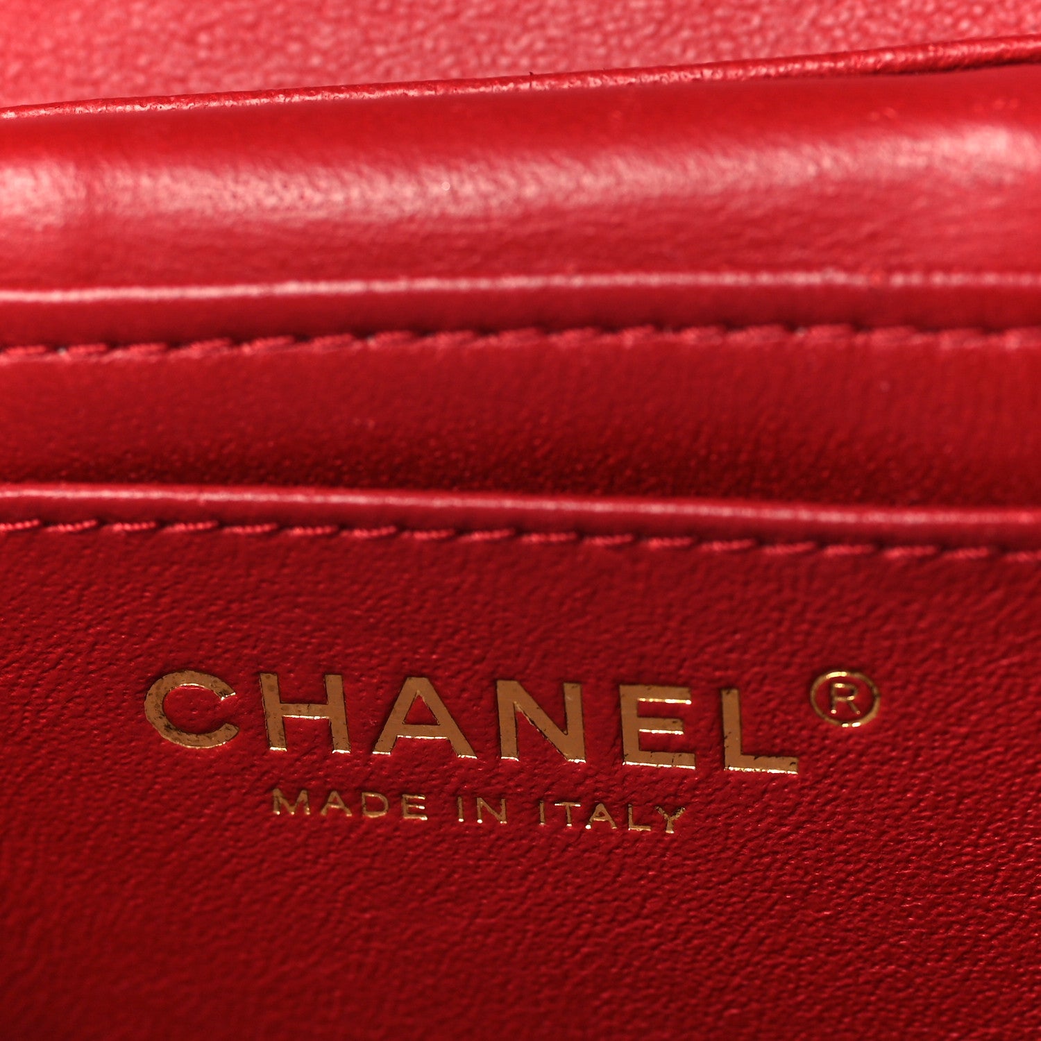 Chanel Lambskin Quilted Trendy Vanity Case Red 6 of 9