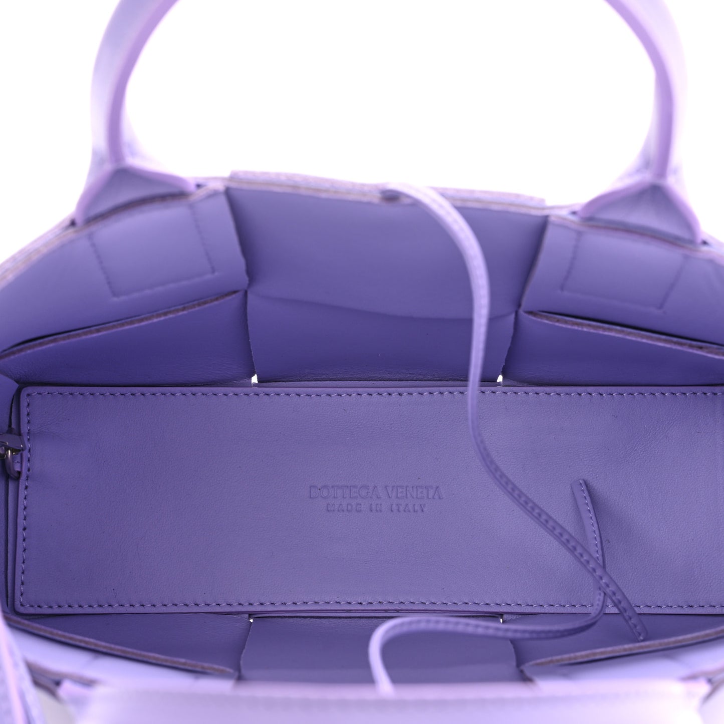 Nappa Maxi Intreccio Mini Arco Tote Wisteria