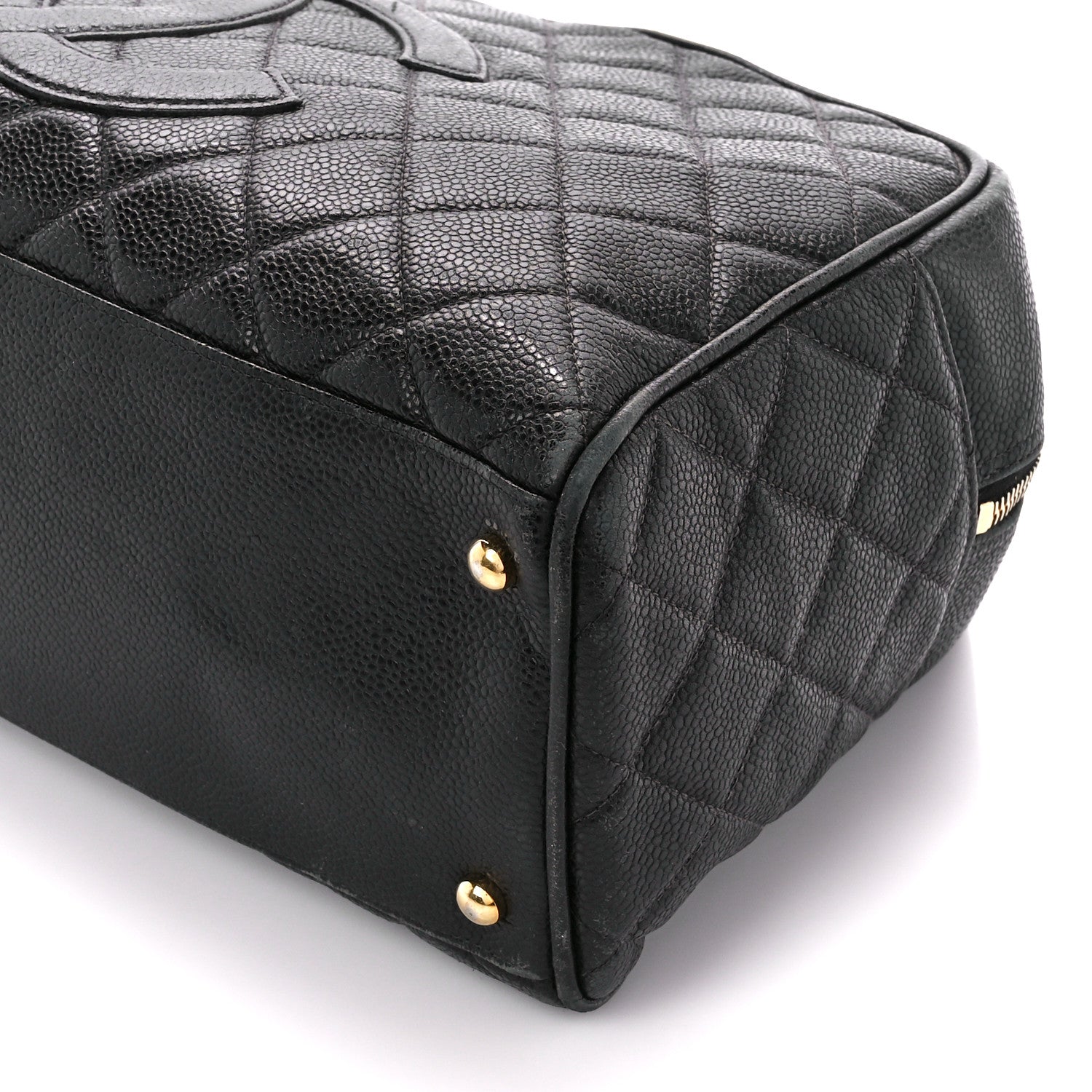 Chanel Caviar Quilted Large Bowler Black 10 of 14