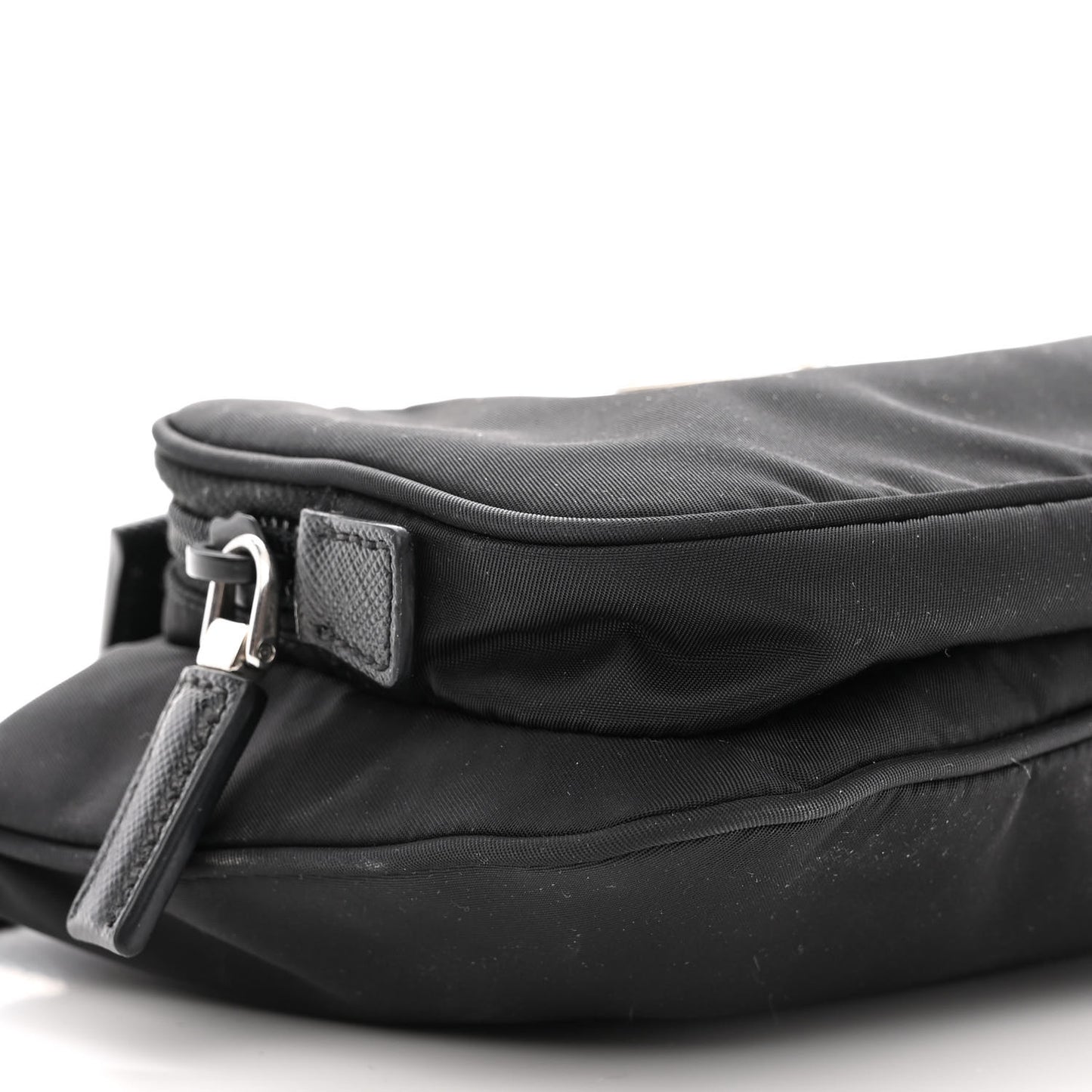 Tessuto Nylon Saffiano Belt Bag Black