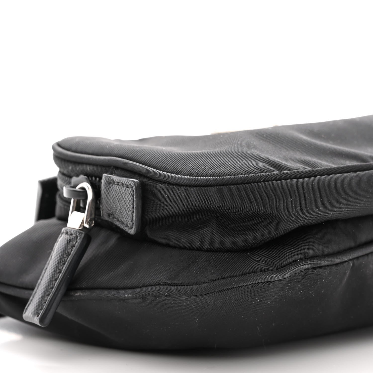 Prada Tessuto Nylon Saffiano Belt Bag Black 11 of 13