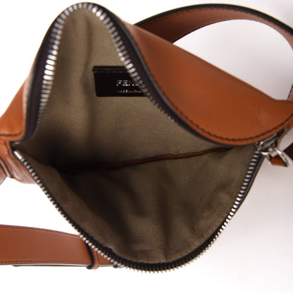 Fendi Vitello Grace Light Logo Embossed Small Belt Bag Brandy 5 of 10