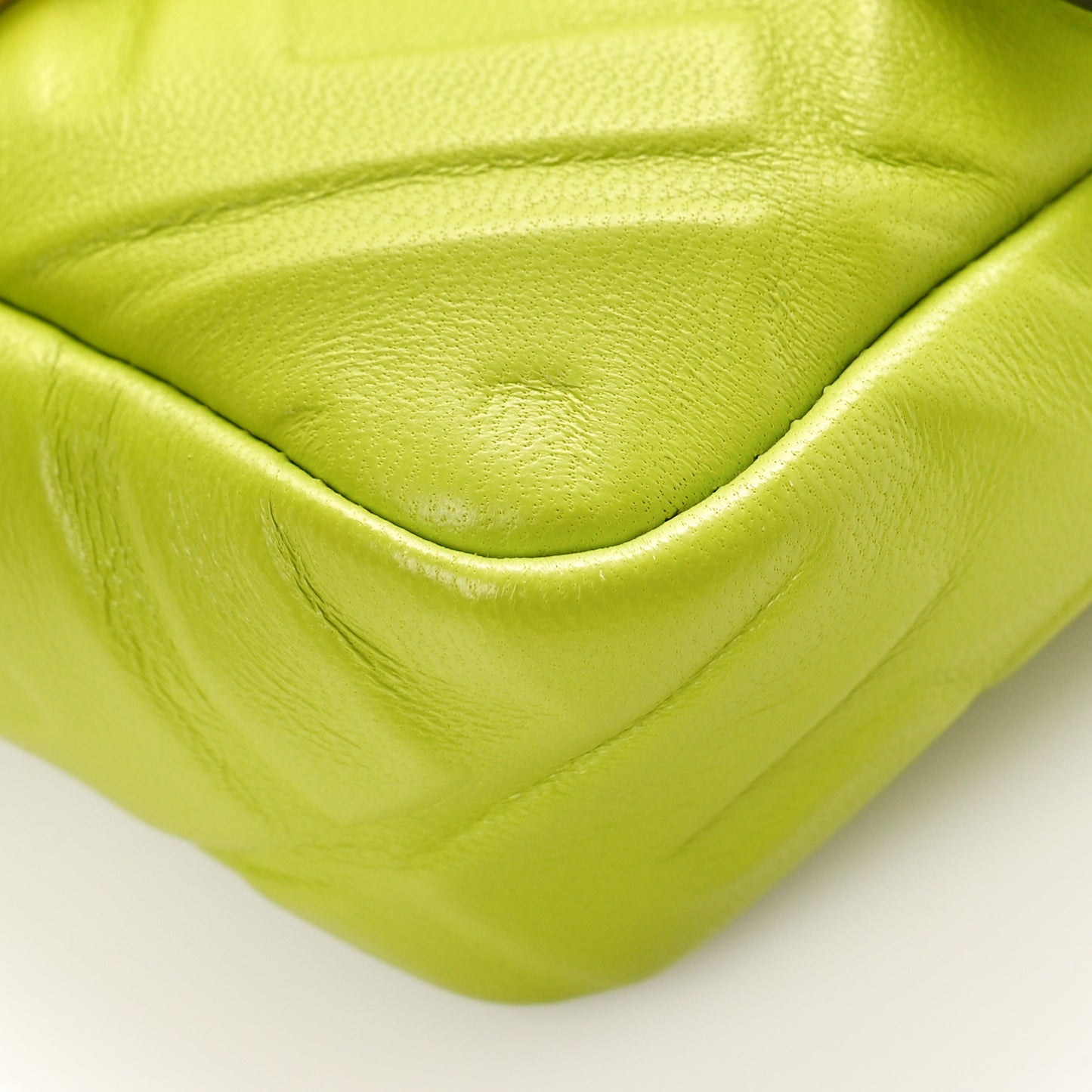 Nappa FF 1974 Embossed Mini Baguette Wasabi