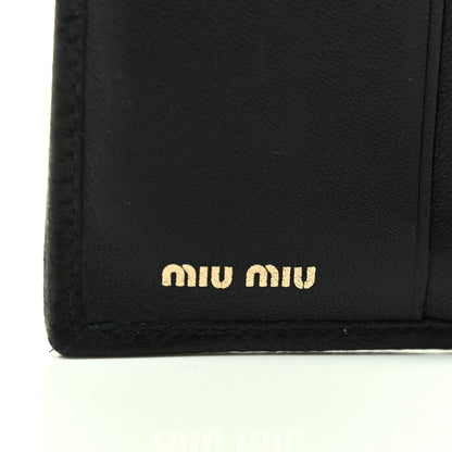 Miu Miu Nappa Matelasse Lux Flap Wallet Black 6 of 7