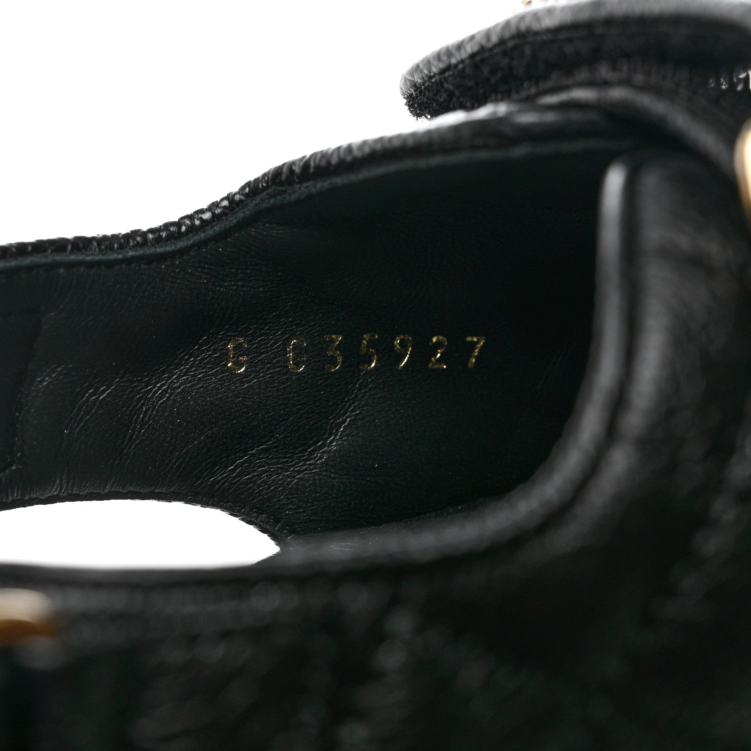 Chanel Grained Calfskin Velcro Dad Sandals 38 Black 7 of 9