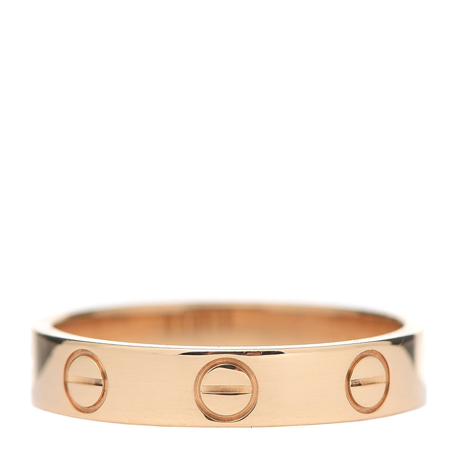 Cartier 18K Yellow Gold 3.5mm LOVE Wedding Band Ring 50 5.25 3 of 4