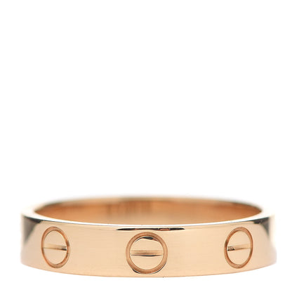 Cartier 18K Yellow Gold 3.5mm LOVE Wedding Band Ring 50 5.25 3 of 4