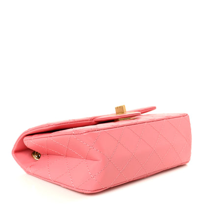 Chanel Aged Calfskin Quilted 2.55 Reissue Mini Flap Pink 4 of 12