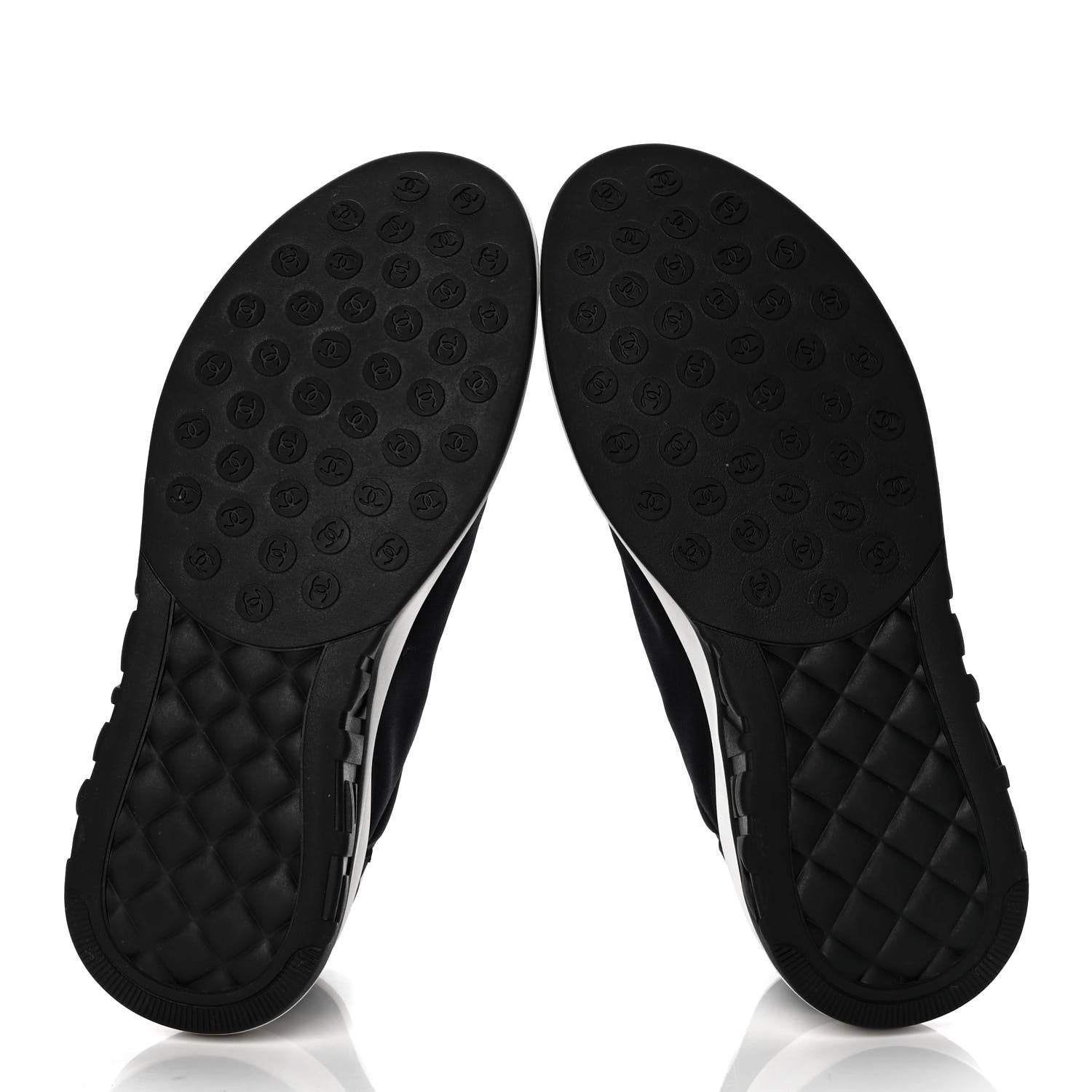 Chanel Lycra CC Sneakers 39 Black 4 of 5