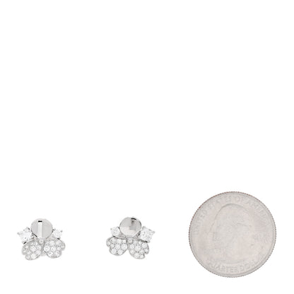 Tiffany Platinum Diamond Paper Flowers Cluster Earrings 2 of 5