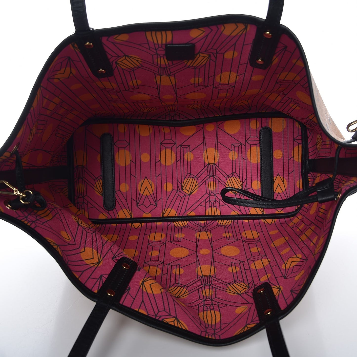 Visetos Medium Project Reversible Shopper Tote Cognac