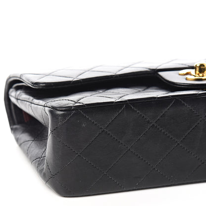Chanel Lambskin Quilted Medium Double Flap Black 8 of 11