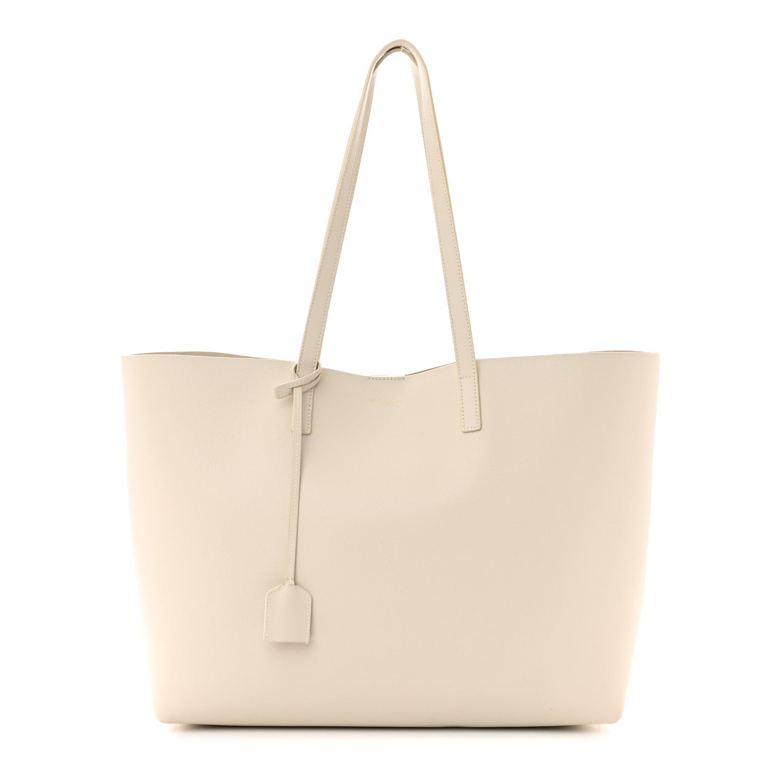 Saint Laurent Calfskin Large Shopping Tote Porcellana 3 of 12