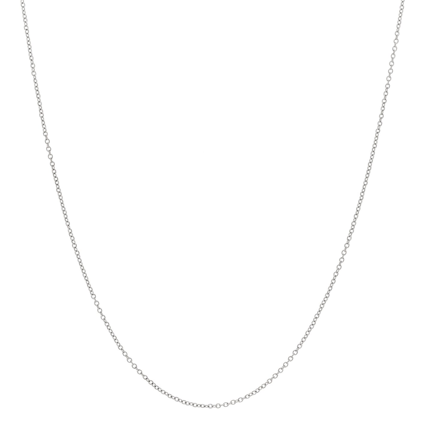 Platinum Chain Necklace 16"