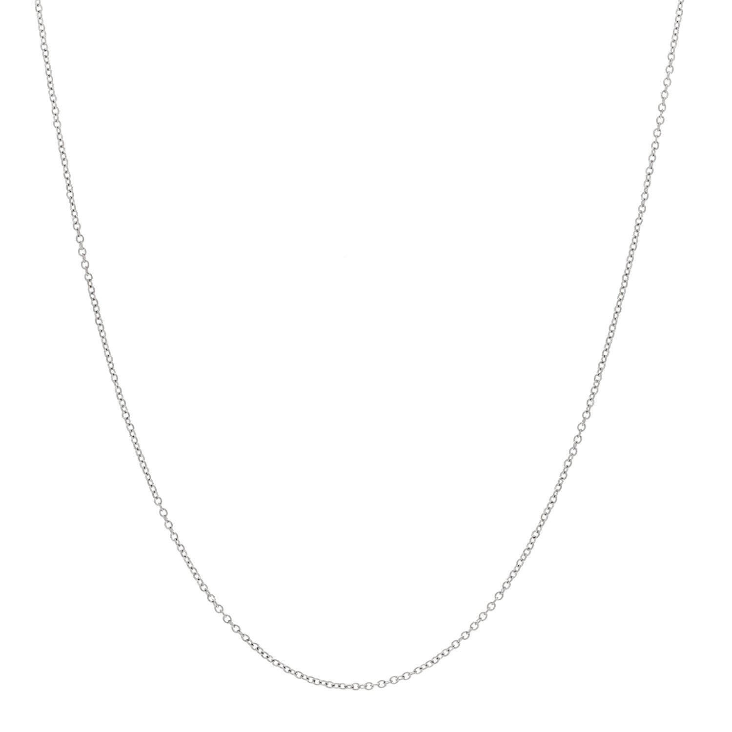 Tiffany Platinum Chain Necklace 16" 1 of 5