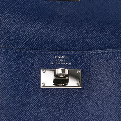 Hermes Epsom Kelly Pocket Compact Wallet Bleu Saphir 6 of 9