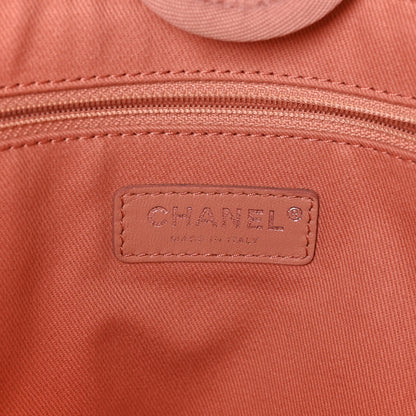 Chanel Straw Lurex Small Deauville Tote Pink 6 of 10