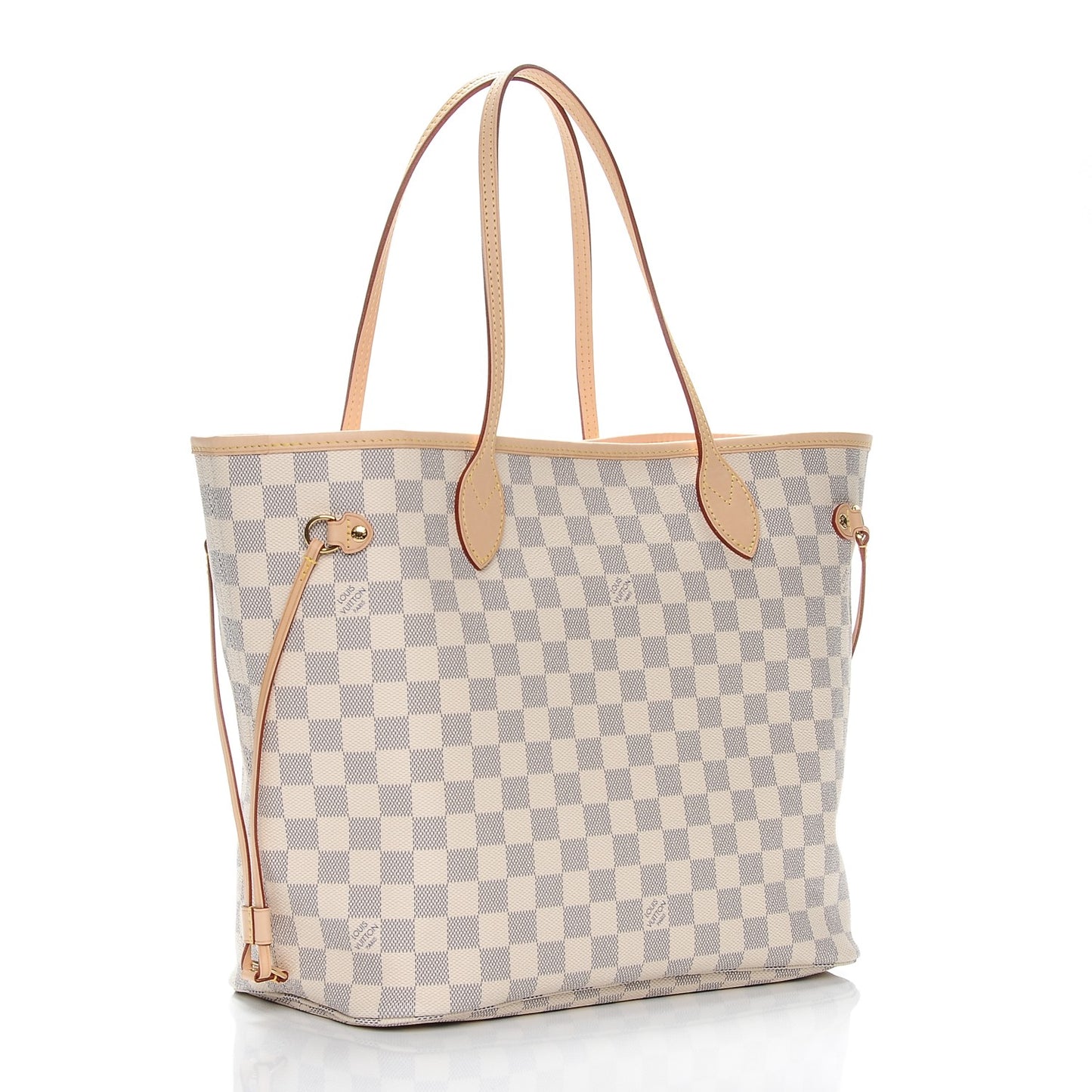 Damier Azur Neo Neverfull MM Rose Ballerine