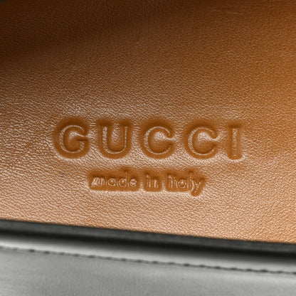 Gucci Calfskin Womens Jordaan Loafers 37.5 Black 7 of 11