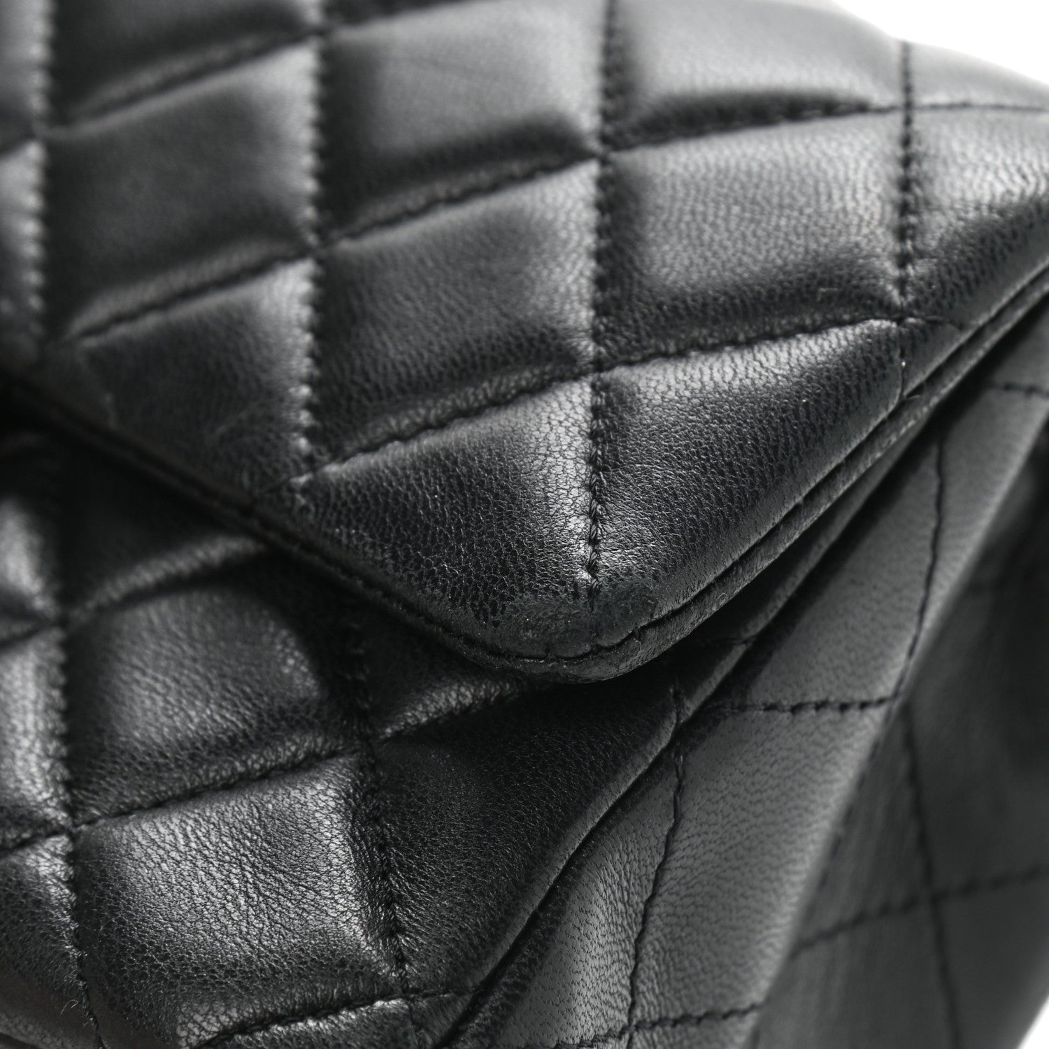 Chanel Lambskin Quilted Mini Rectangular Flap Black 8 of 13