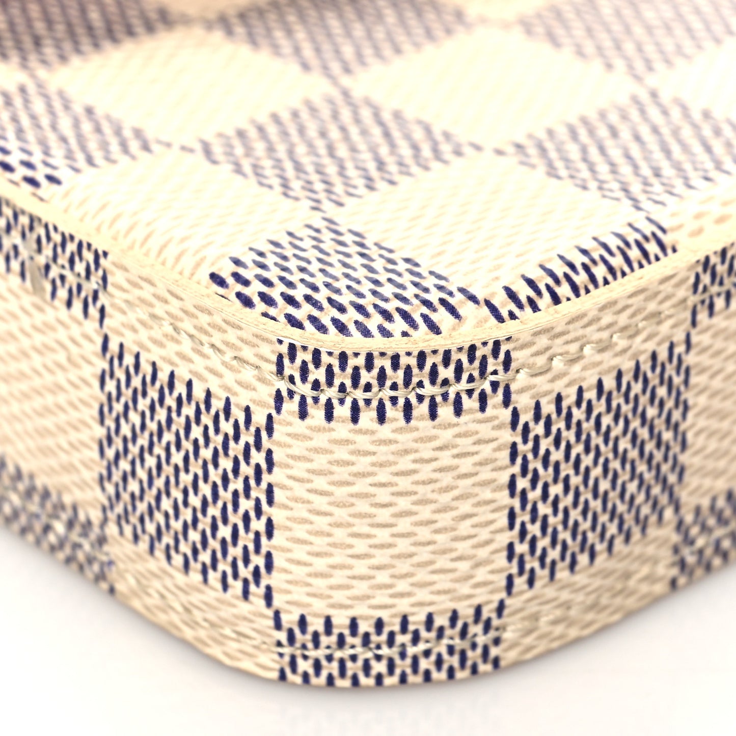 Damier Azur Pochette Felicie Chain Wallet Rose Ballerine