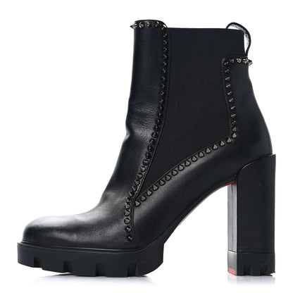 Christian Louboutin Nappa Out Line Spike Lug 100 Boots 41 Black 1 of 8