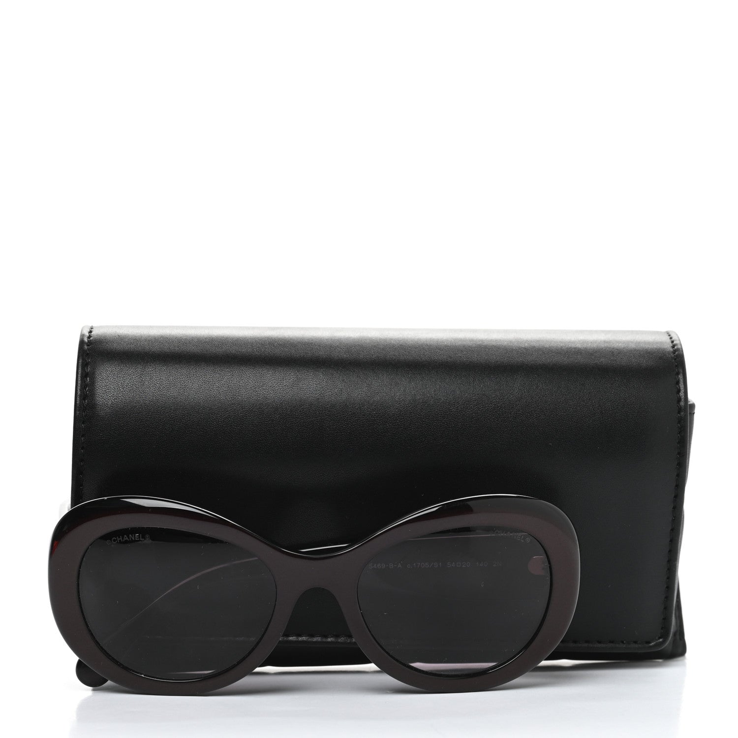 Chanel Acetate Oval CC Sunglasses 5469-B-A Burgundy 8 of 9