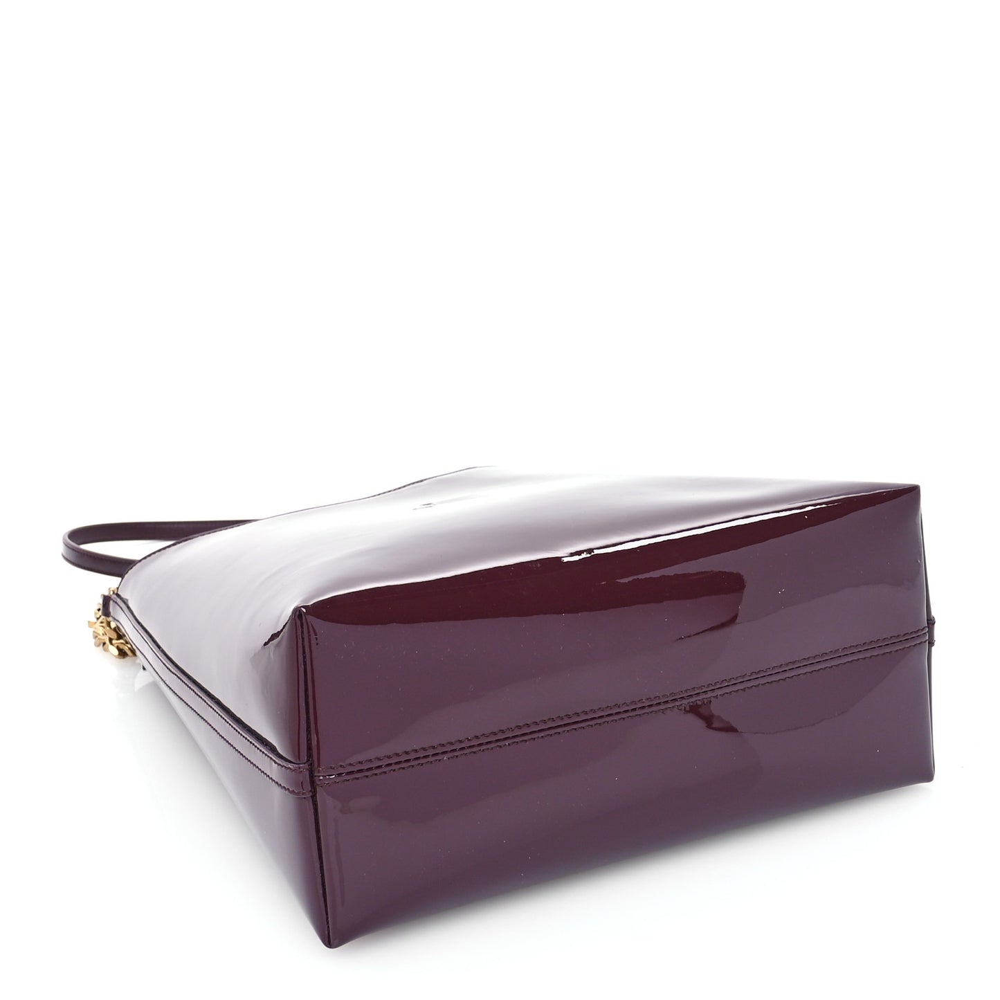 Patent Calfskin Rendez-Vous Hobo Dark Red Wine
