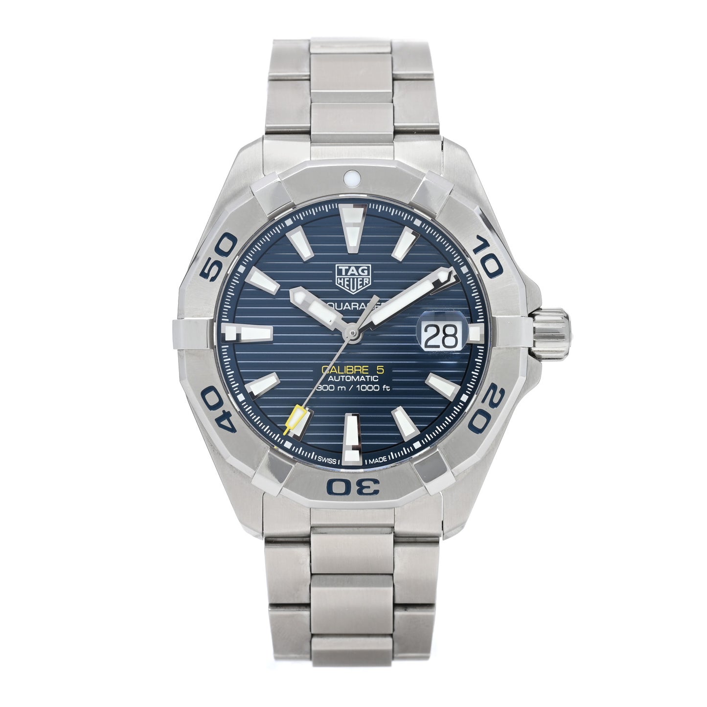 Stainless Steel 41mm Aquaracer 300M Automatic Watch Blue WBD2112-0