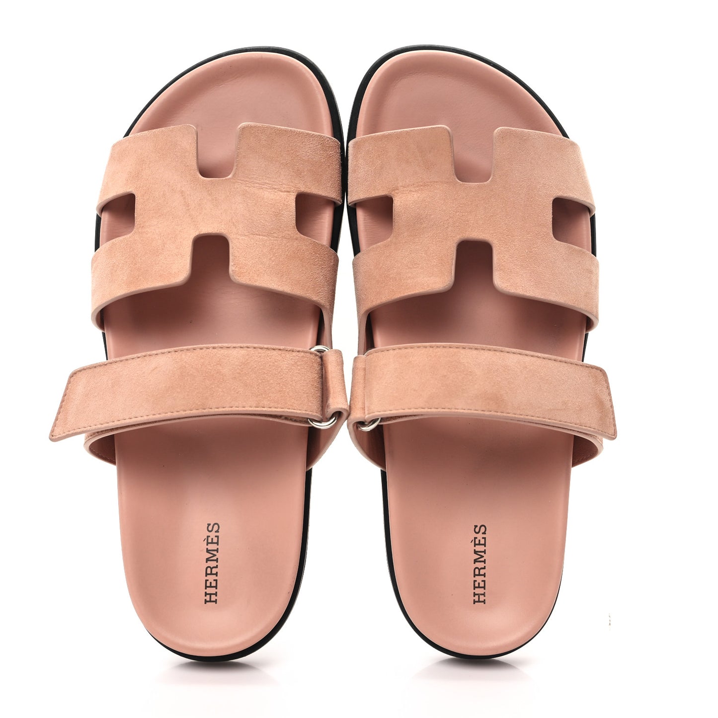 Suede Goatskin Womens Chypre Sandals 40.5 Nude
