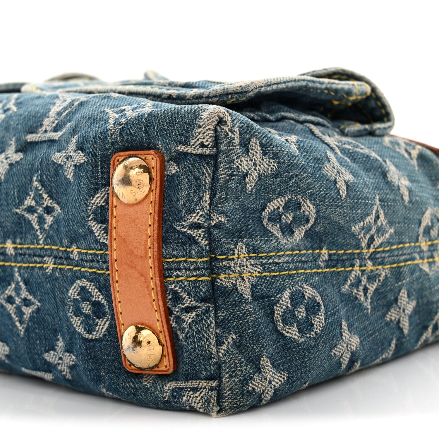 Louis Vuitton Monogram Denim Baggy PM Blue 8 of 11