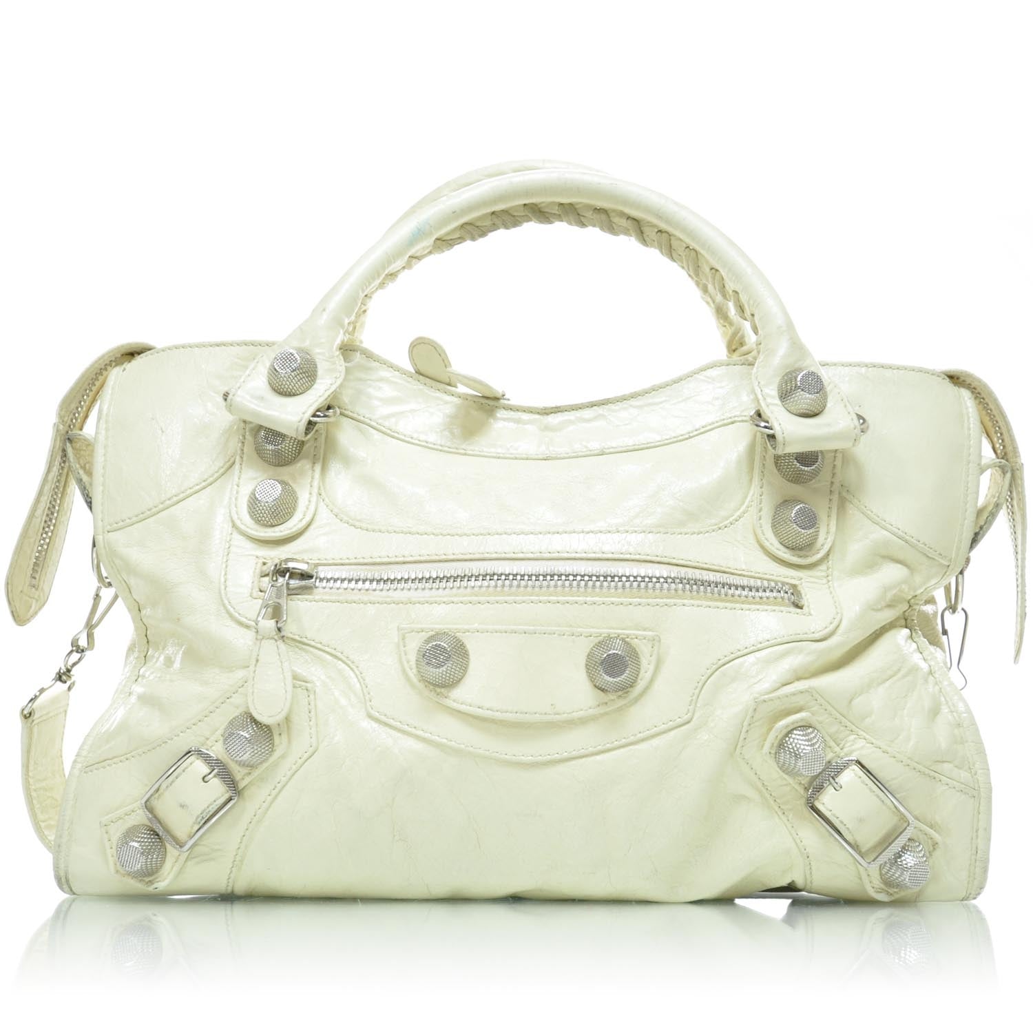 Balenciaga Agneau Giant 21 Silver Hardware CIty White 1 of 10