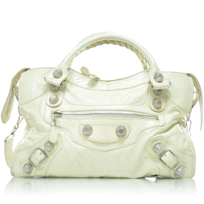 Balenciaga Agneau Giant 21 Silver Hardware CIty White 1 of 10