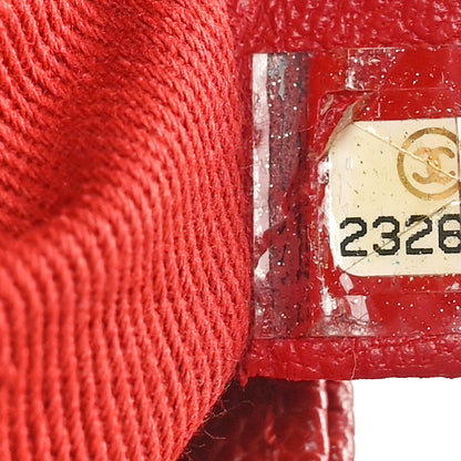 Chanel Caviar Quilted Small Coco Handle Flap Red 7 of 10