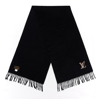 Louis Vuitton Cashmere Jhelam Muffler Scarf Black 2 of 4