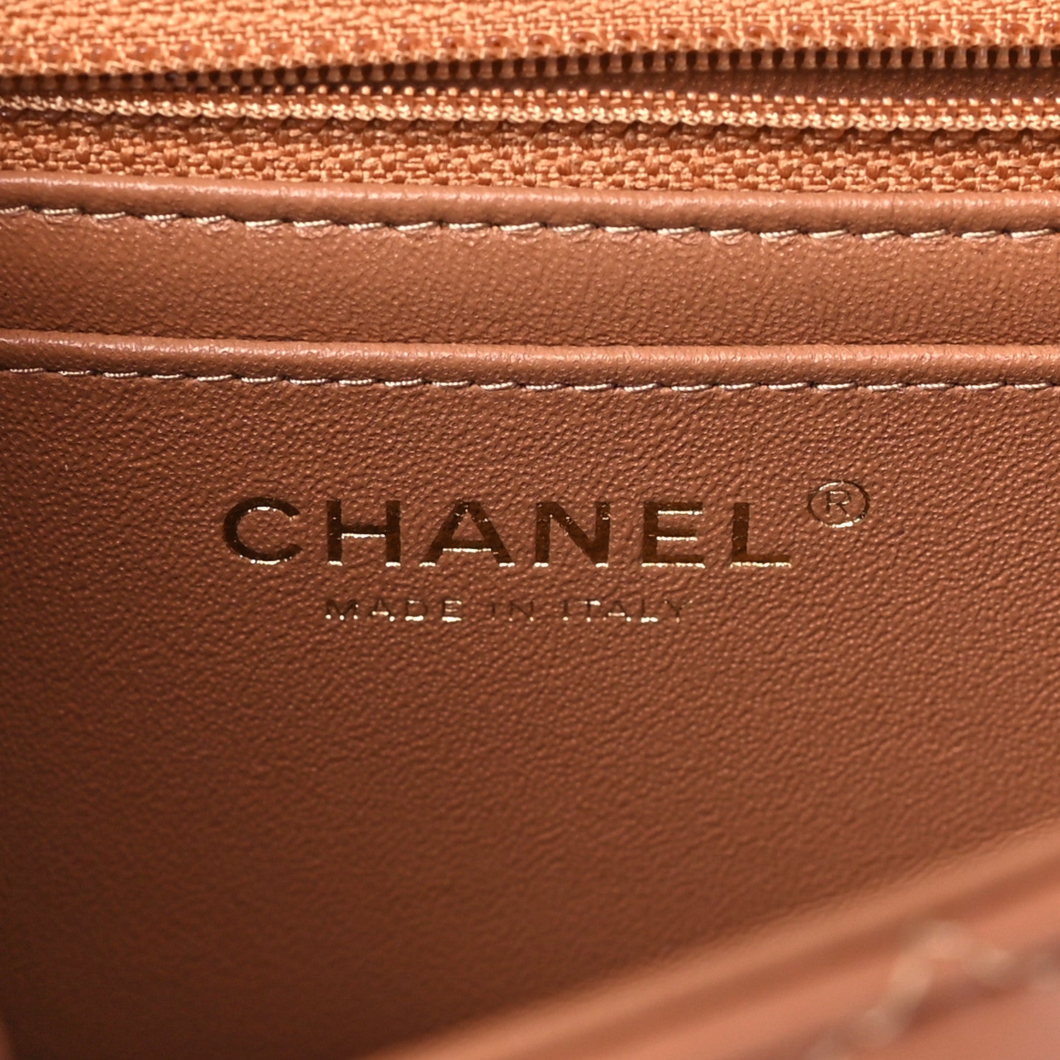 Chanel Lambskin Quilted Mini Rectangular Flap Brown 6 of 10