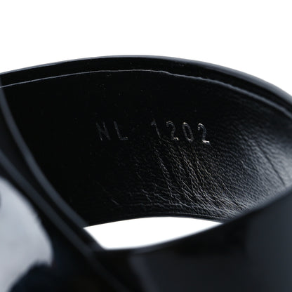 Louis Vuitton Patent Calfskin Fame Platform Sandal 39.5 Black 10 of 13