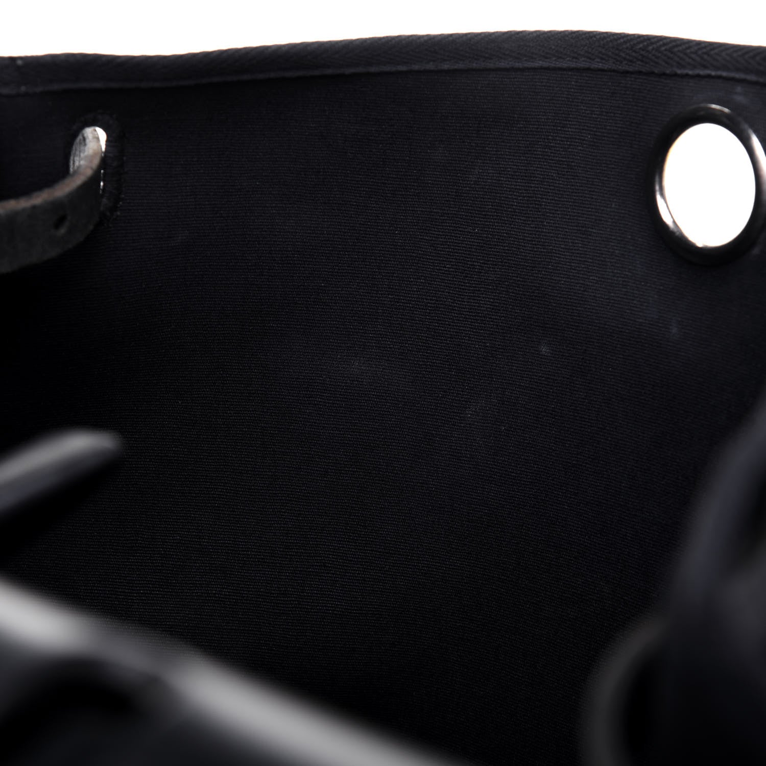Hermes Toile Vache Calfskin Herbag 39 MM Black 11 of 33