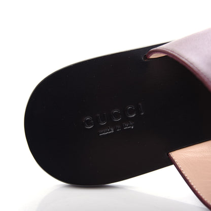 Gucci Calfskin GG Marmont Thong Sandals 36 Vintage Bordeaux 8 of 10