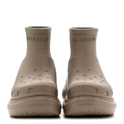 Balenciaga X CROCS Rubber Womens Low Top Rain Boots 39 Beige 3 of 9