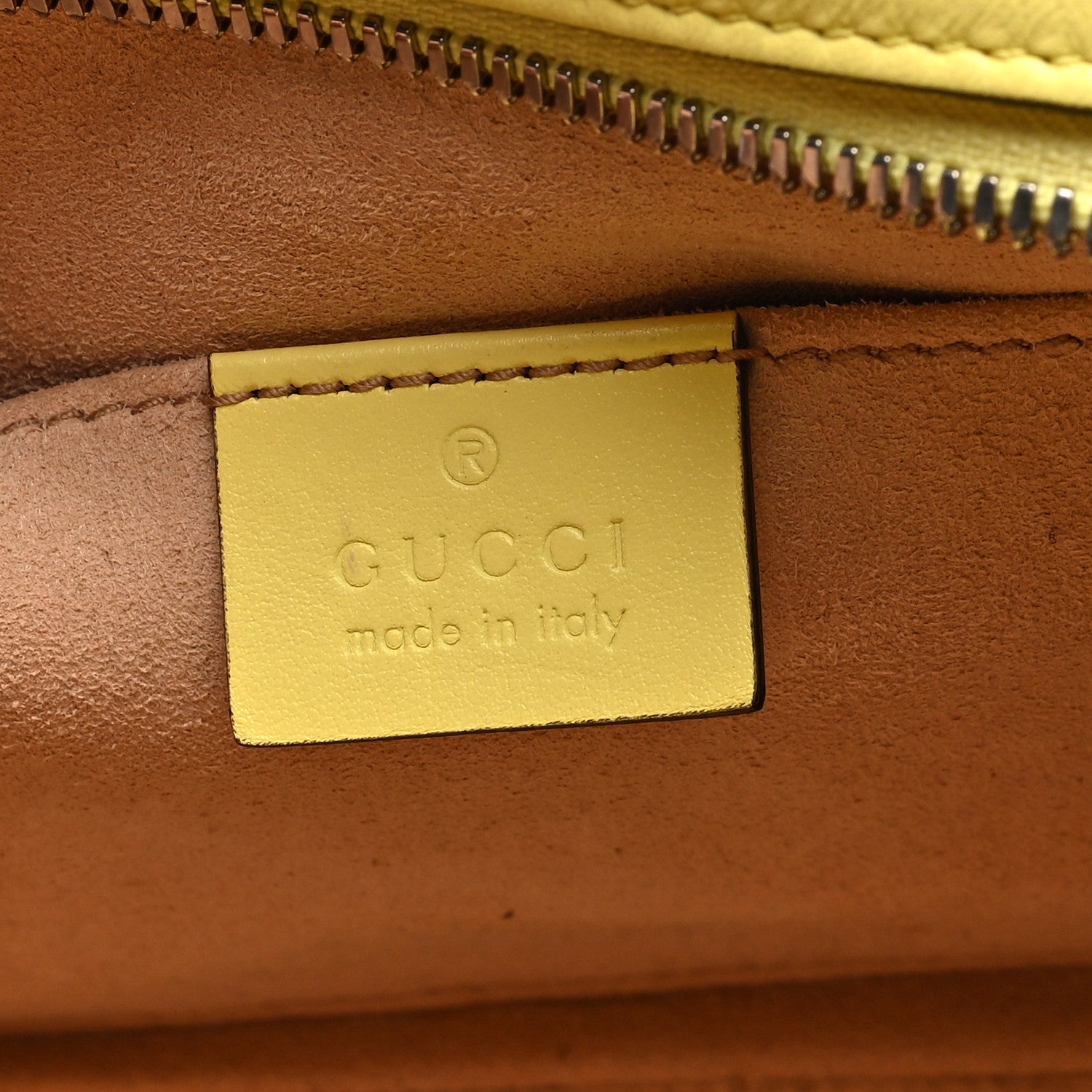 Gucci Calfskin Matelasse Small GG Marmont Chain Shoulder Bag Banana 6 of 10