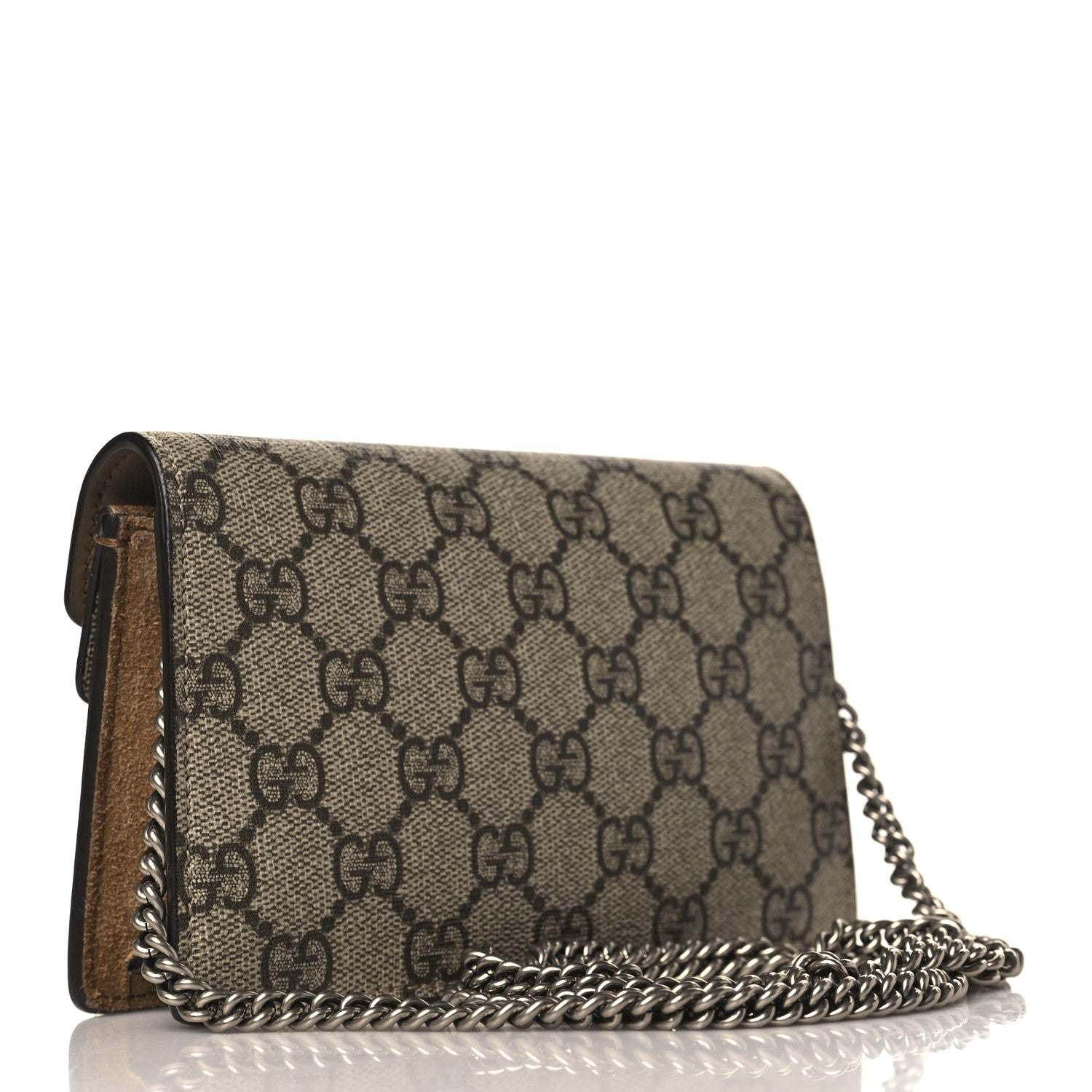 Gucci GG Supreme Monogram Super Mini Dionysus Shoulder Bag Taupe 3 of 8