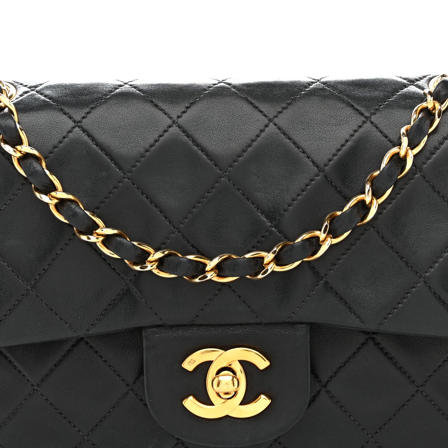 Chanel Lambskin Quilted Small Double Flap Black 8 of 16