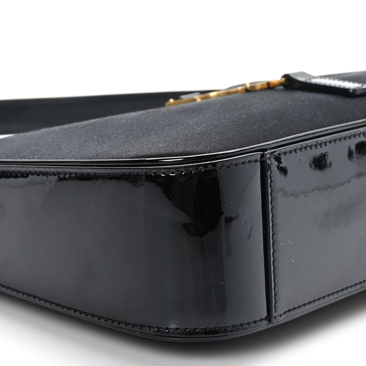 Saint Laurent Silk Satin Calfskin Le 5 A 7 Hobo Black 8 of 9