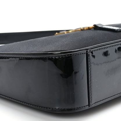 Saint Laurent Silk Satin Calfskin Le 5 A 7 Hobo Black 8 of 9