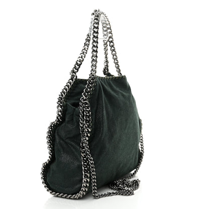 Stella McCartney Shaggy Deer Mini Falabella Fold Over Tote Pine 2 of 10