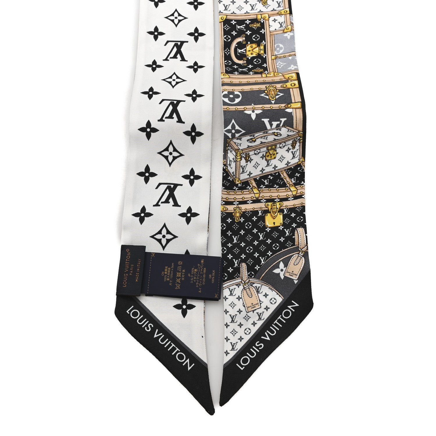 Louis Vuitton Silk Monogram Let's Go BB Bandeau Black 2 of 3